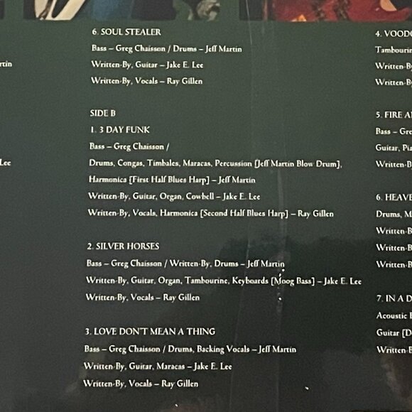 Badlands Voodoo Highway LP Colored Vinyl Import Limited Edition Jake E. Lee Ozzy - Picture 5 of 8